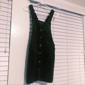 Green corduroy dress